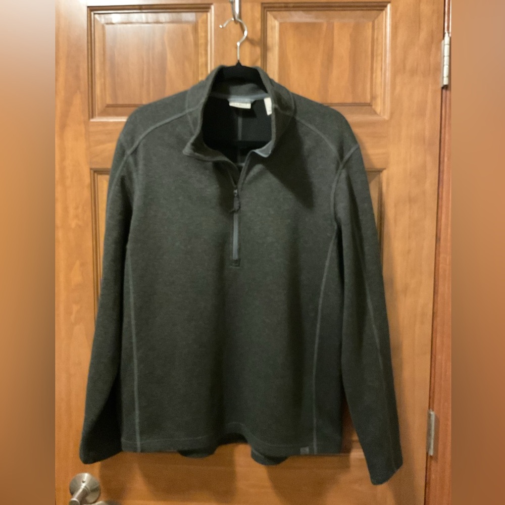 L.L. Bean Men's Dark Gray Zip-Up Sweater
